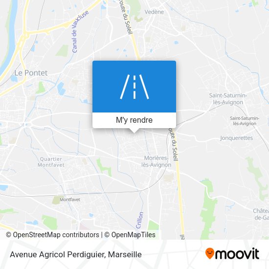 Avenue Agricol Perdiguier plan