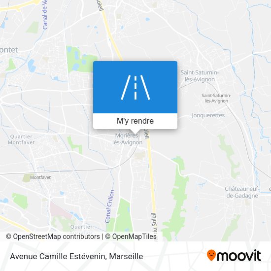 Avenue Camille Estévenin plan