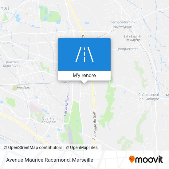 Avenue Maurice Racamond plan