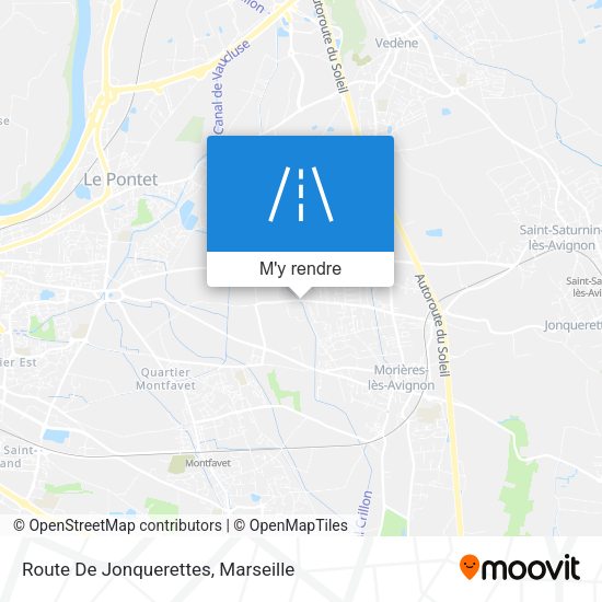 Route De Jonquerettes plan