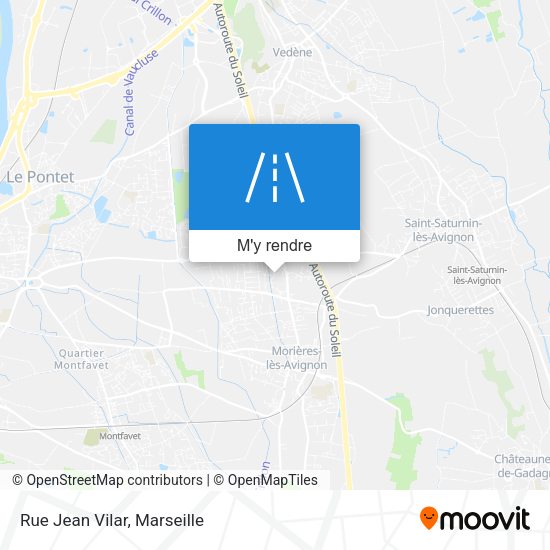 Rue Jean Vilar plan