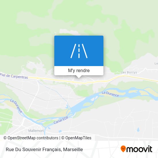 Rue Du Souvenir Français plan
