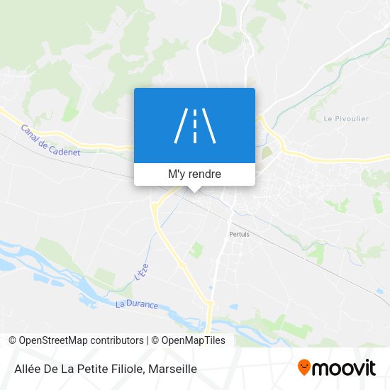 Allée De La Petite Filiole plan