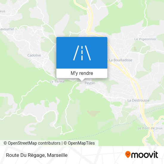 Route Du Règage plan