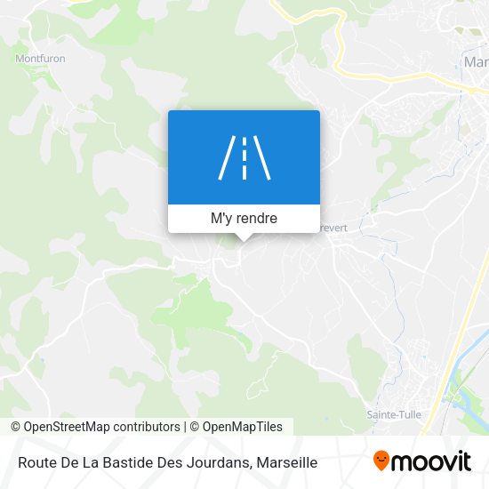 Route De La Bastide Des Jourdans plan