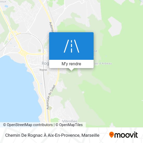Chemin De Rognac À Aix-En-Provence plan