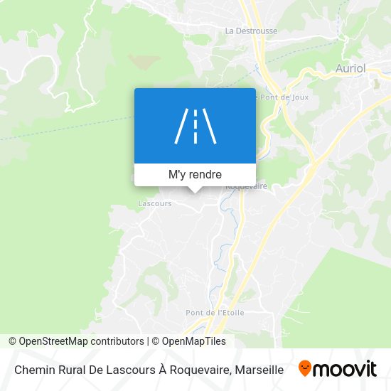 Chemin Rural De Lascours À Roquevaire plan