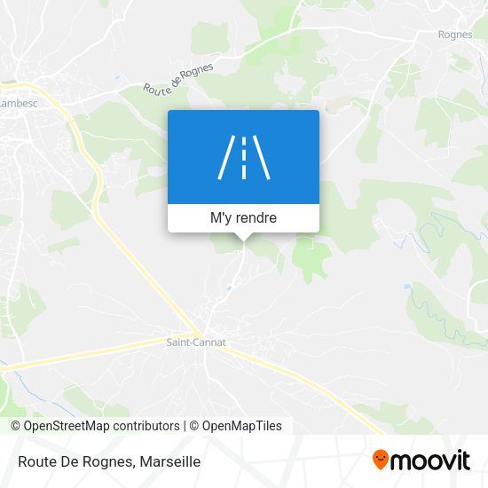 Route De Rognes plan