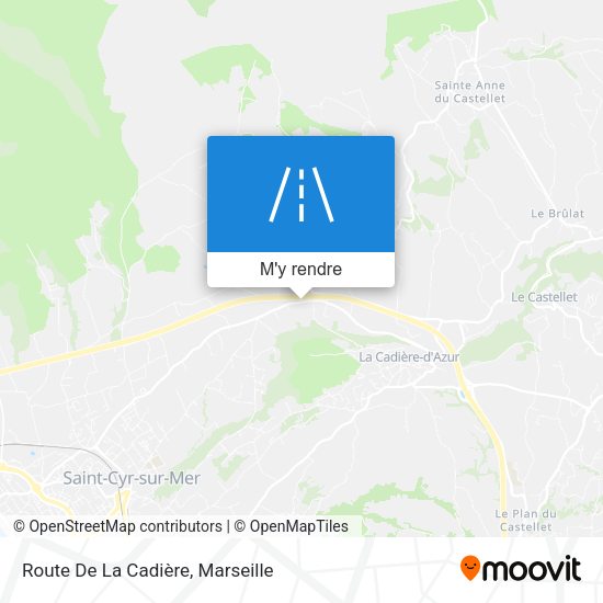 Route De La Cadière plan