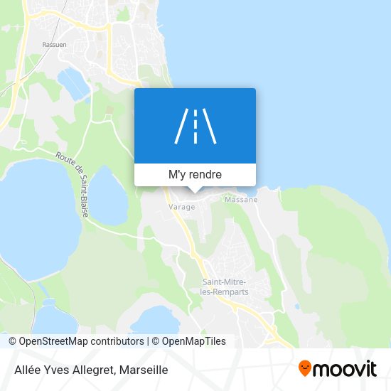 Allée Yves Allegret plan