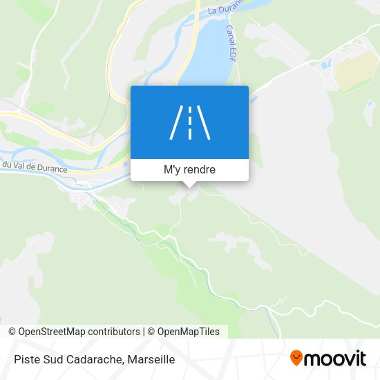 Piste Sud Cadarache plan