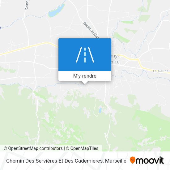 Chemin Des Servières Et Des Cademières plan