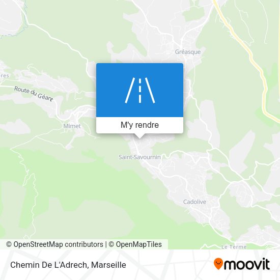 Chemin De L'Adrech plan