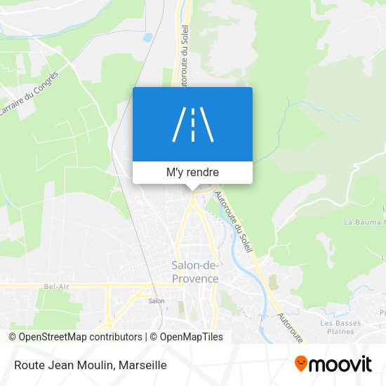 Route Jean Moulin plan