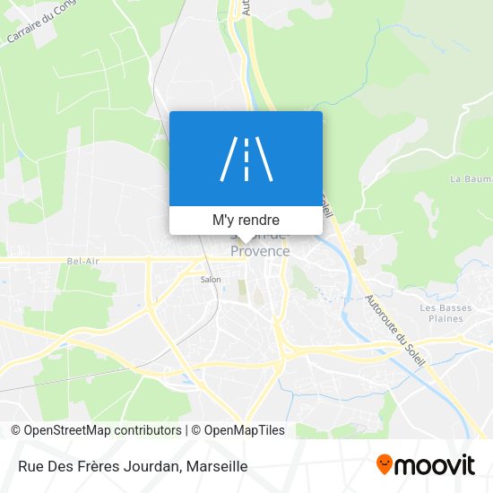 Rue Des Frères Jourdan plan
