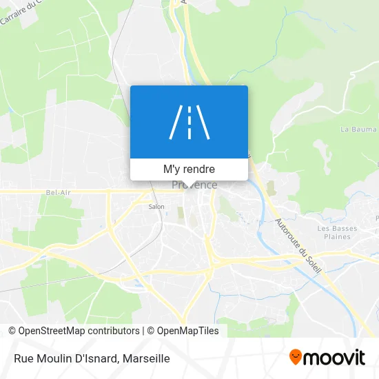 Rue Moulin D'Isnard plan