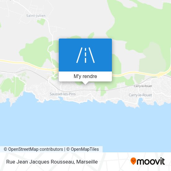 Rue Jean Jacques Rousseau plan