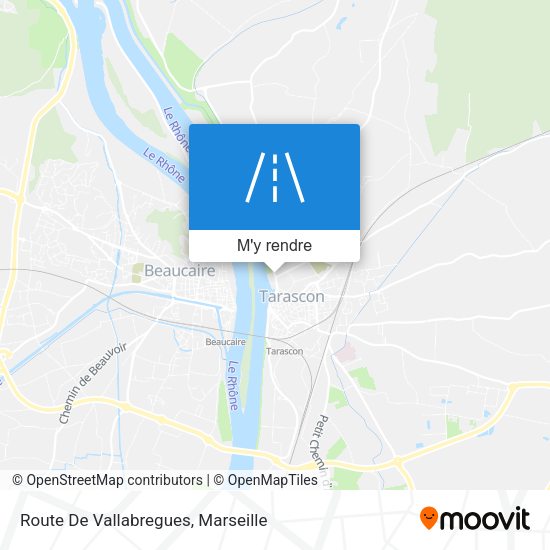 Route De Vallabregues plan