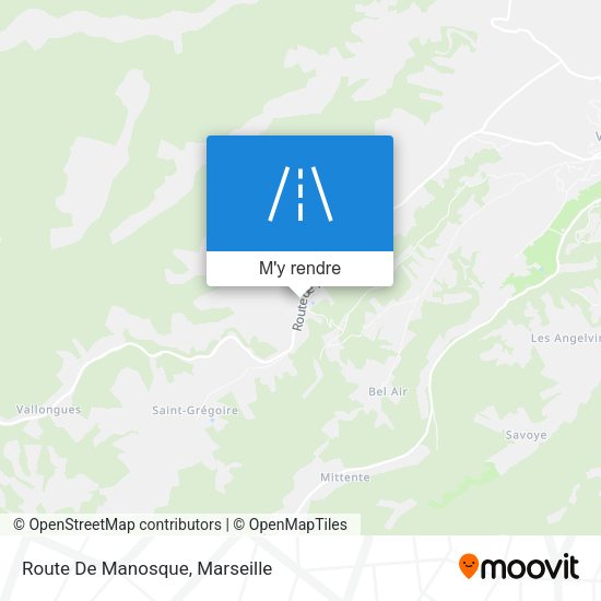 Route De Manosque plan