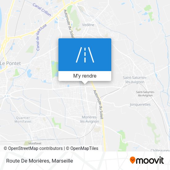 Route De Morières plan