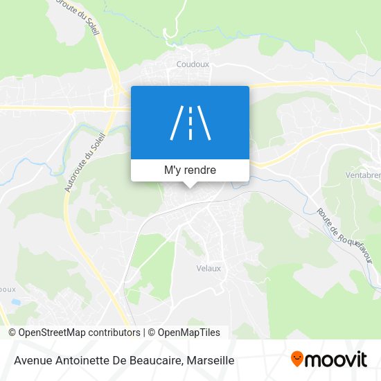 Avenue Antoinette De Beaucaire plan