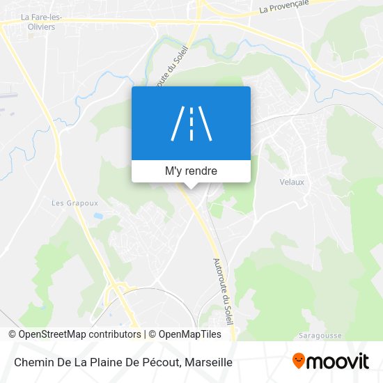 Chemin De La Plaine De Pécout plan