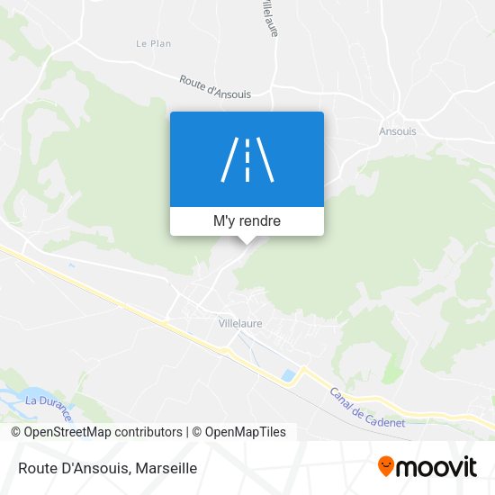 Route D'Ansouis plan