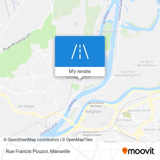 Rue Francis Pouzol plan