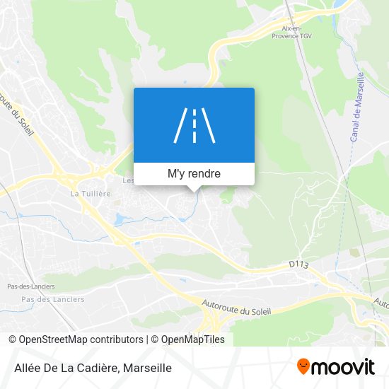 Allée De La Cadière plan
