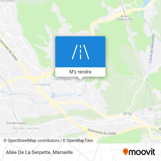 Allée De La Serpette plan