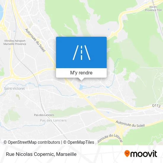 Rue Nicolas Copernic plan