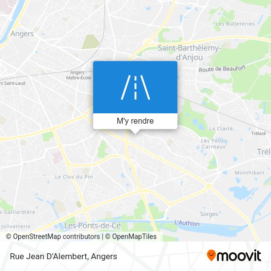 Rue Jean D'Alembert plan