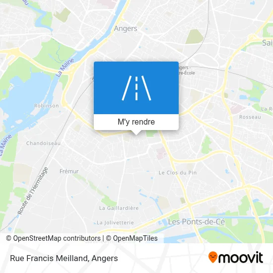 Rue Francis Meilland plan