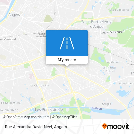 Rue Alexandra David-Néel plan