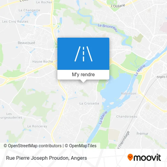 Rue Pierre Joseph Proudon plan