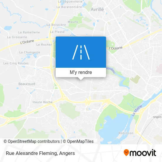 Rue Alexandre Fleming plan