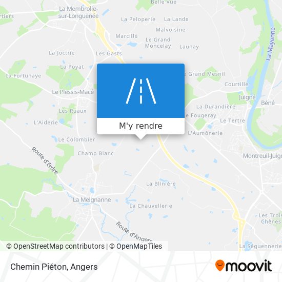 Chemin Piéton plan