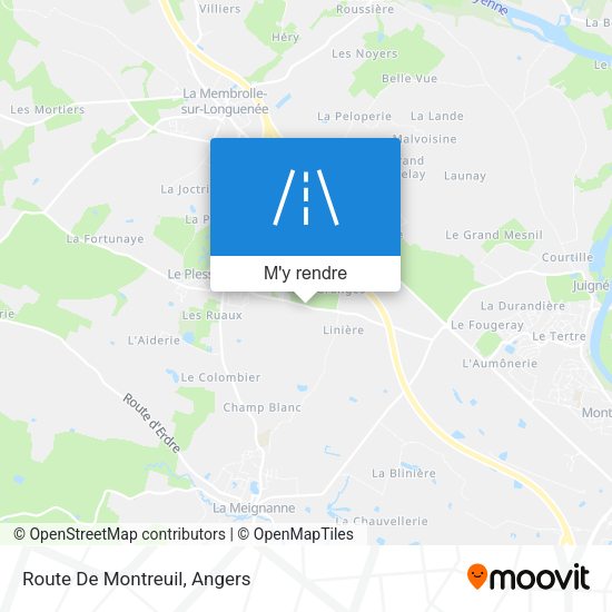 Route De Montreuil plan