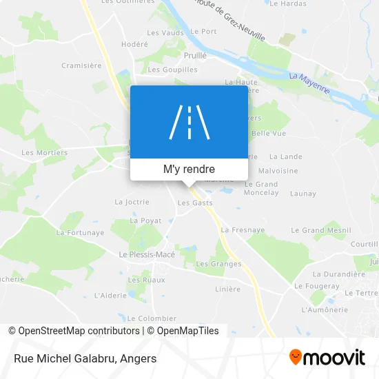 Rue Michel Galabru plan