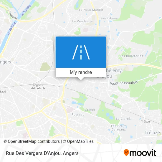 Rue Des Vergers D’Anjou plan