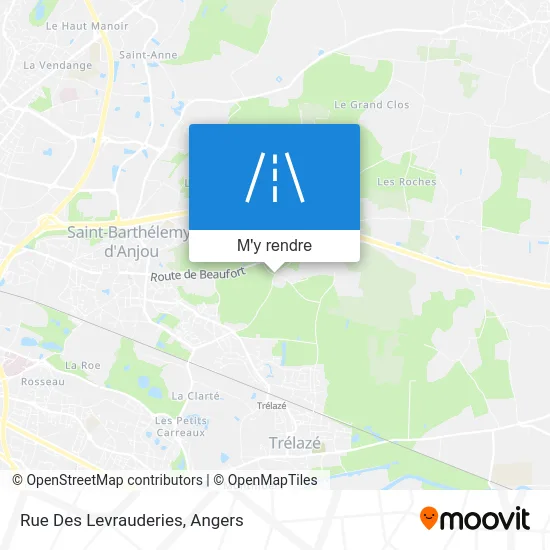 Rue Des Levrauderies plan