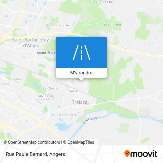 Rue Paule Bernard plan