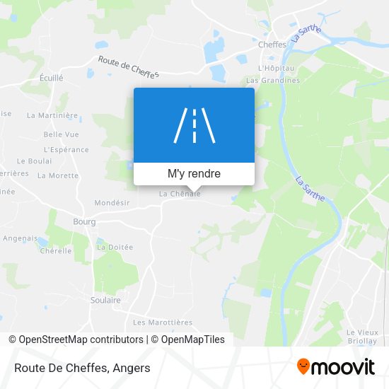 Route De Cheffes plan