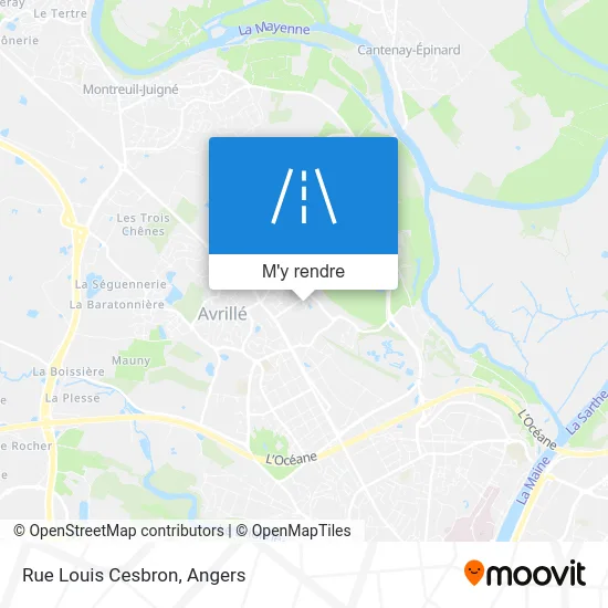 Rue Louis Cesbron plan