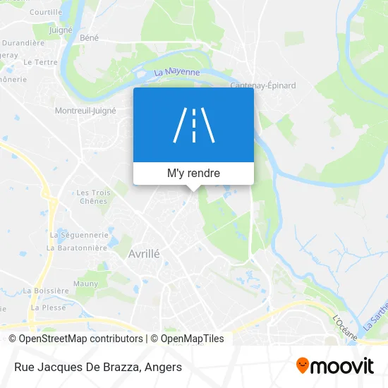 Rue Jacques De Brazza plan