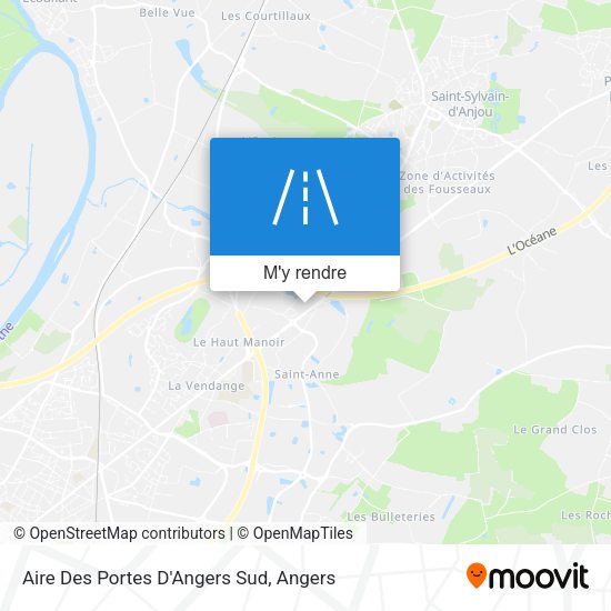 Aire Des Portes D'Angers Sud plan
