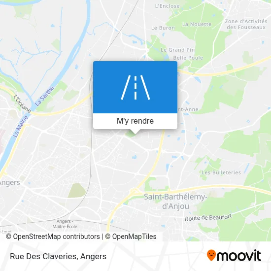 Rue Des Claveries plan