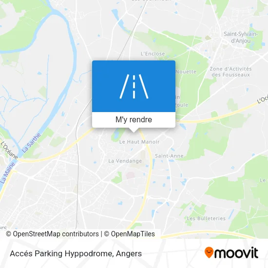 Accés Parking Hyppodrome plan