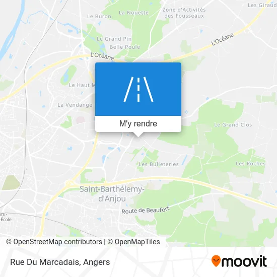 Rue Du Marcadais plan