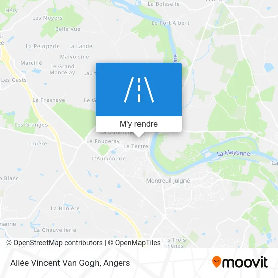Allée Vincent Van Gogh plan